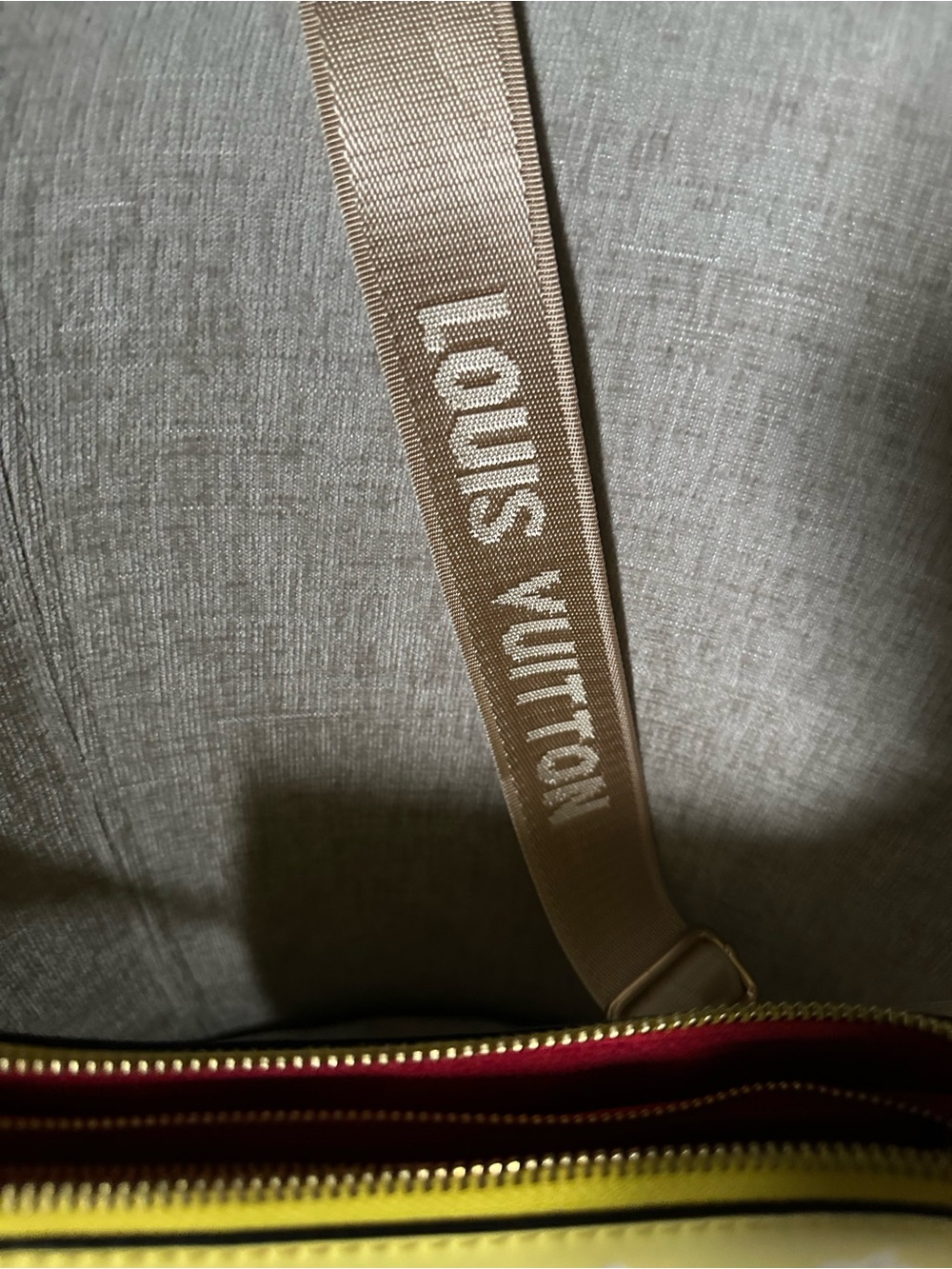 Yellow Monogram Shoulder - Crossbody with Red Trim - Picture 7 of 9